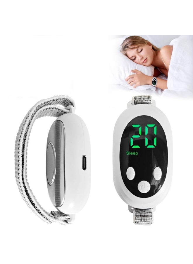 YelaJoy Handheld Sleep Aid Device, Anxiety Device, Relief Anxiety Help Sleep, Promotes Rest, Night Anxiety Therapy Relaxatio Pressure,USB Rechargeable(White) - Image 1